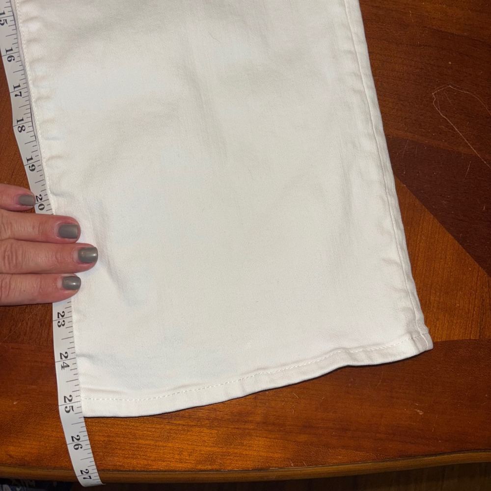 J Crew | Women's‎ Size 29 | White Kick Out Jeans | Gold Rivets and Buttons - Picture 8 of 10